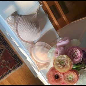 Lively Geo Lace Push Up Bra Pink Nude 32A